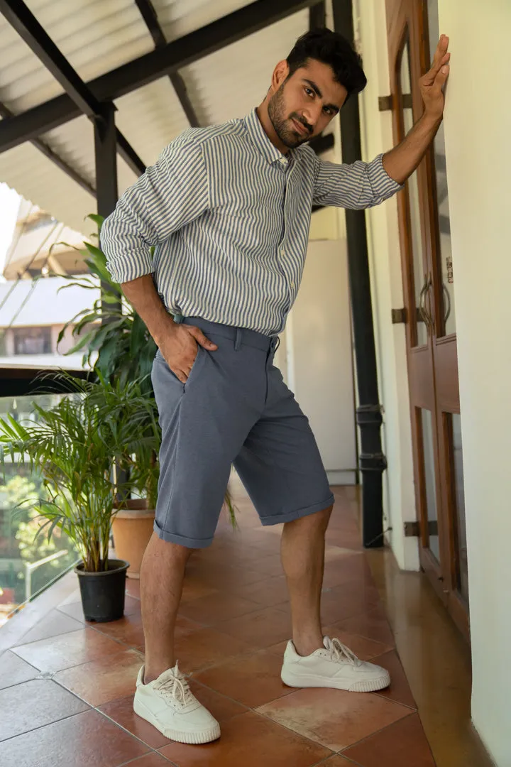 Ocean Waves Power-Stretch Chino Shorts