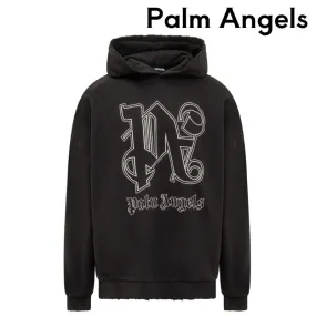 Palm Angels  |Pullovers Stripes Unisex Street Style Long Sleeves Plain