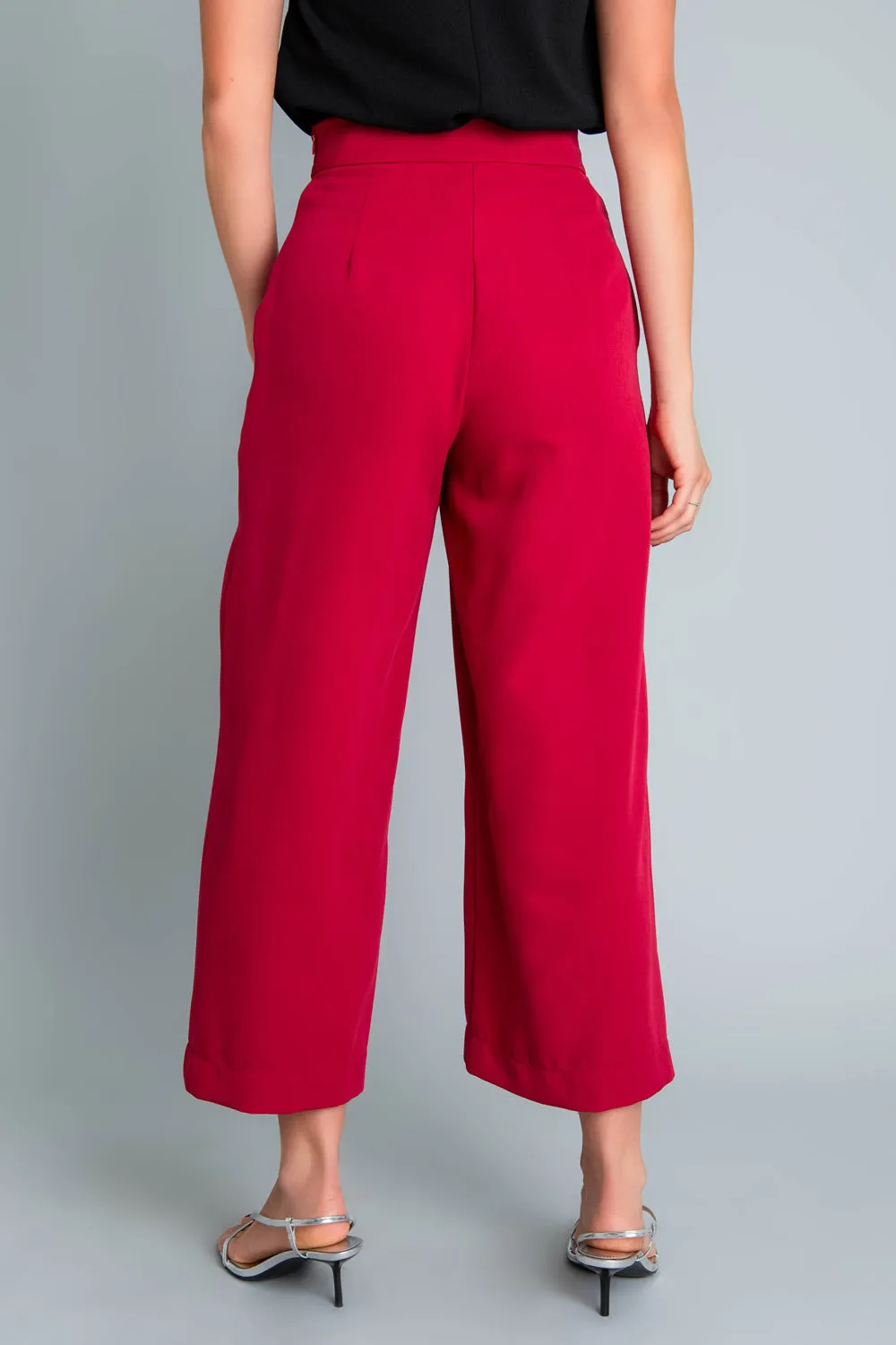 Pantalón marinero cropped flare fit