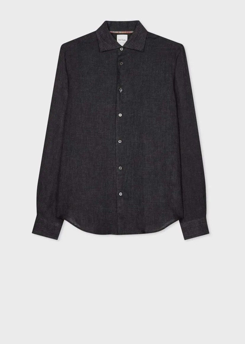 Paul Smith  |Linen Long Sleeves Plain Shirts