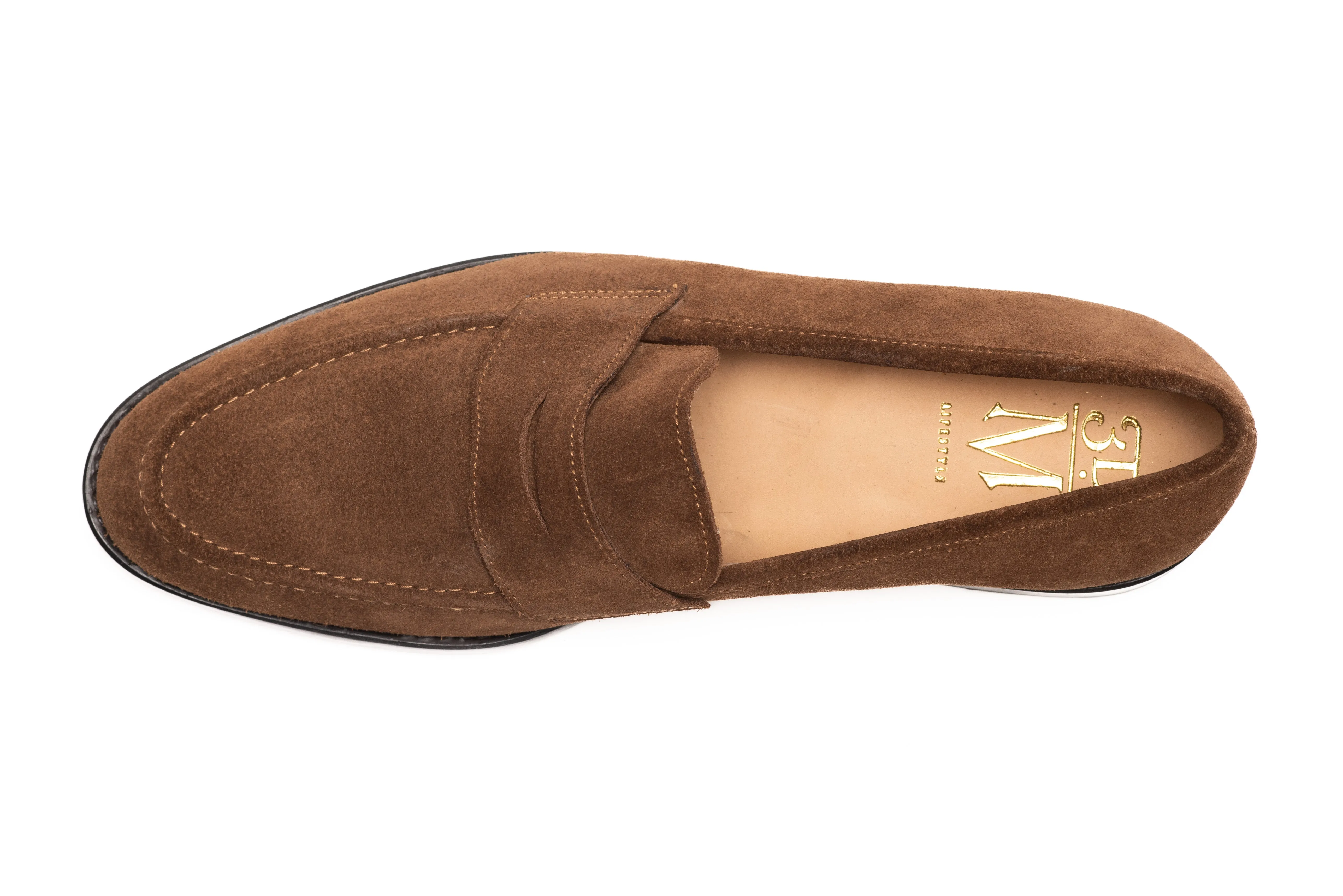 Penny Loafer - Cognac Suede