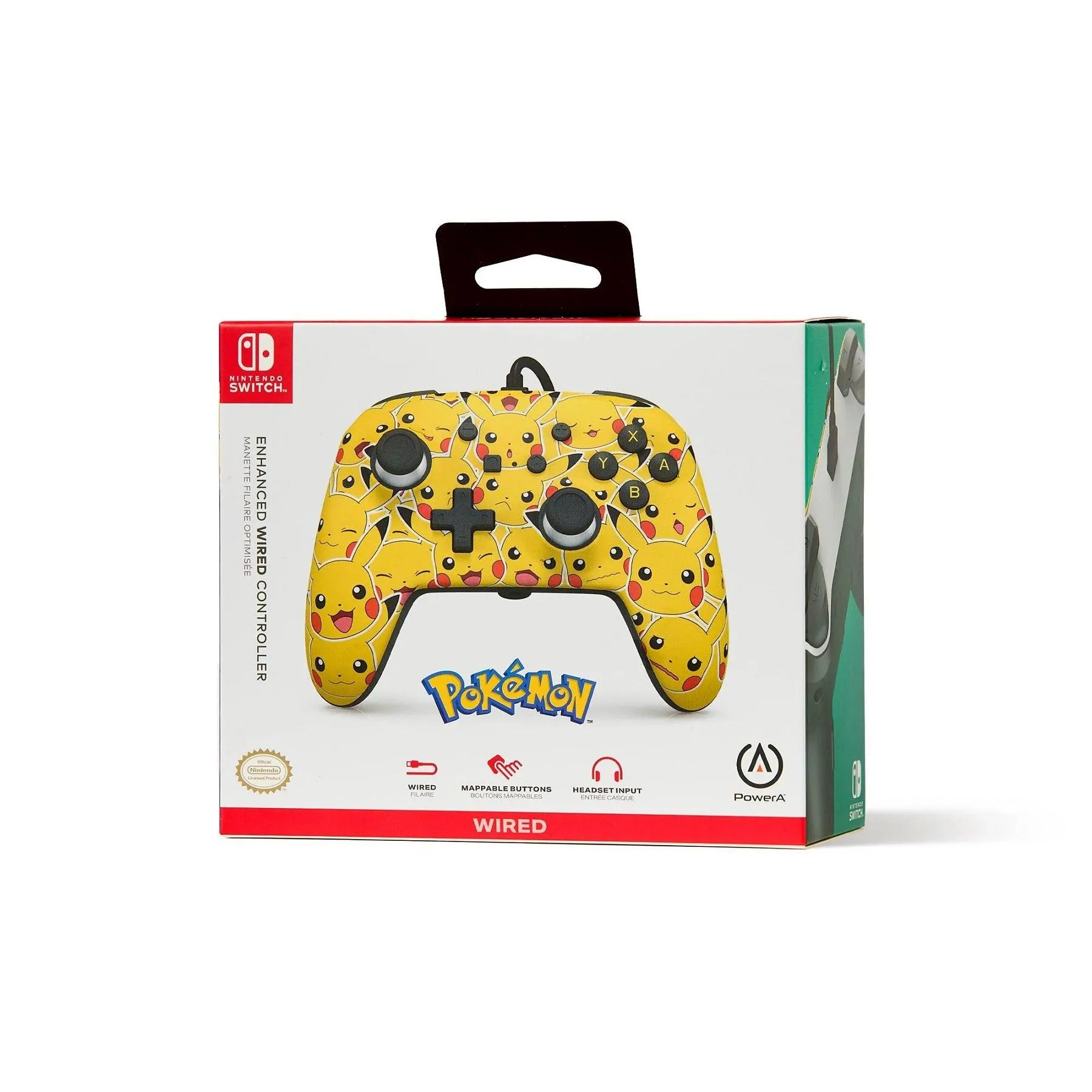 PowerA Enhanced Wired Controller Nintendo Switch Pikachu Moods