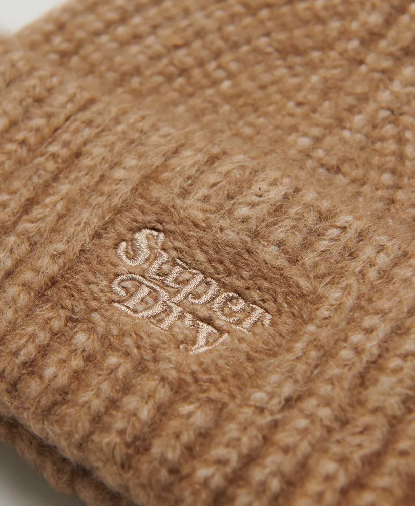 Rib Knit Beanie Hat | Toasted Coconut Brown