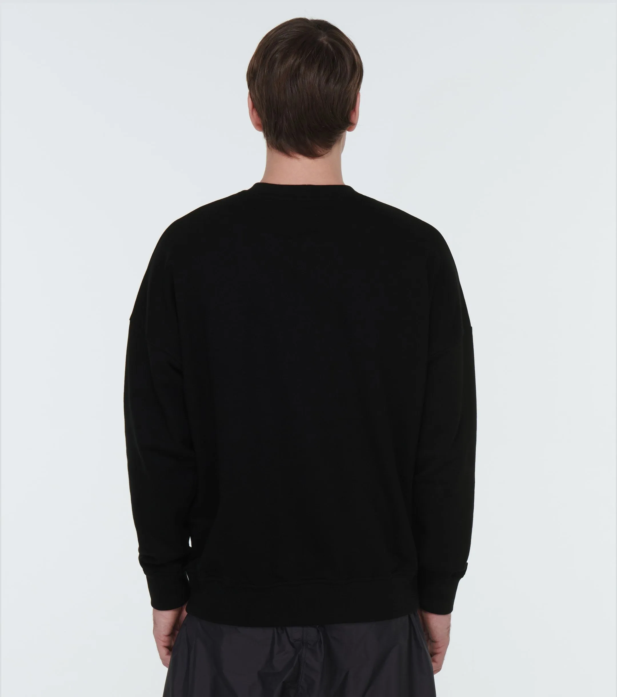 RICK OWENS  |Crew Neck Pullovers Monogram Unisex Blended Fabrics