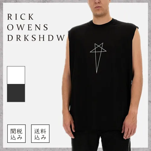 RICK OWENS  |Crew Neck Pullovers Unisex Sleeveless Street Style Plain