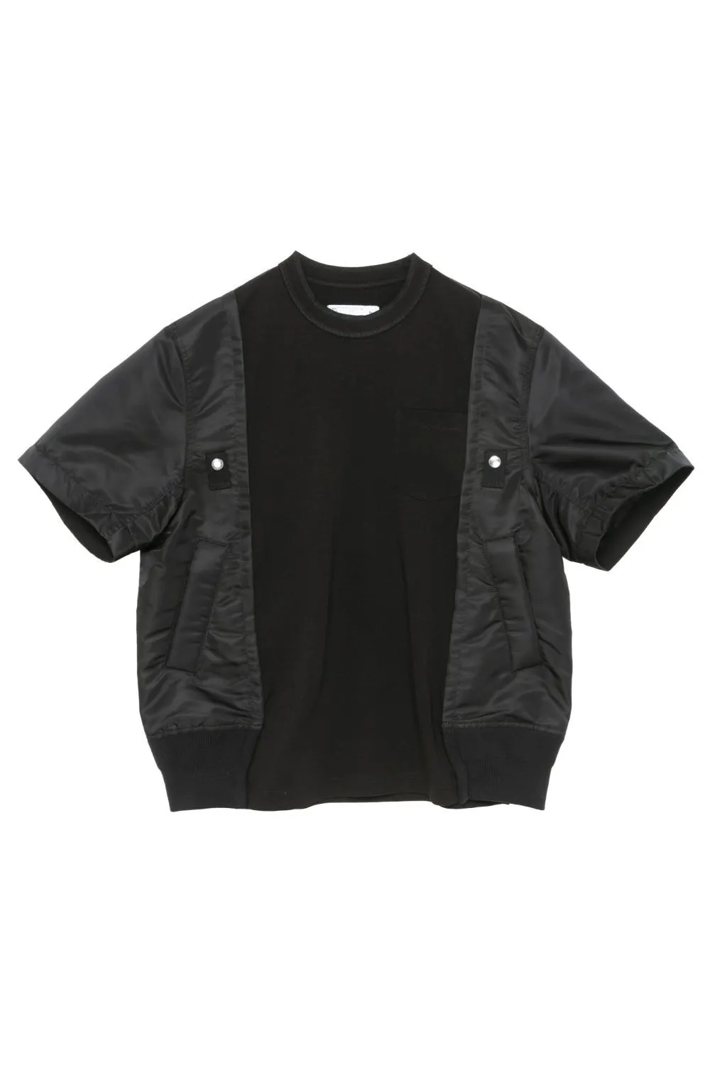 sacai  |Crew Neck Pullovers Nylon Blended Fabrics Street Style