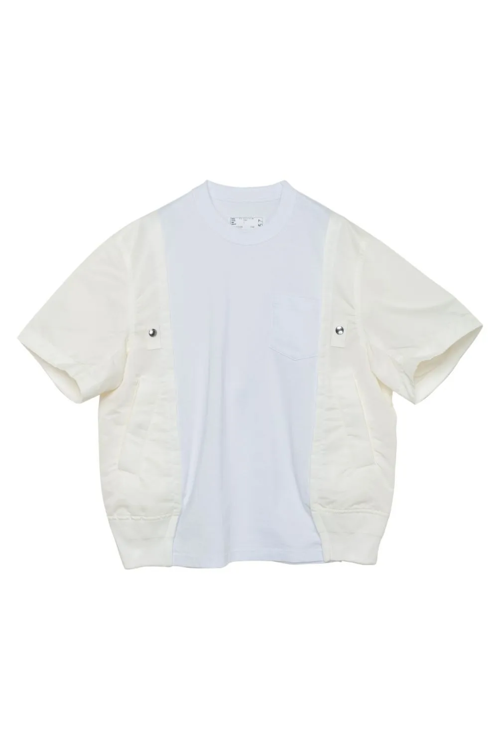 sacai  |Crew Neck Pullovers Nylon Blended Fabrics Street Style