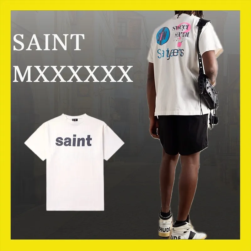 Saint Mxxxxxx  |Crew Neck Pullovers Unisex Street Style U-Neck Plain Cotton