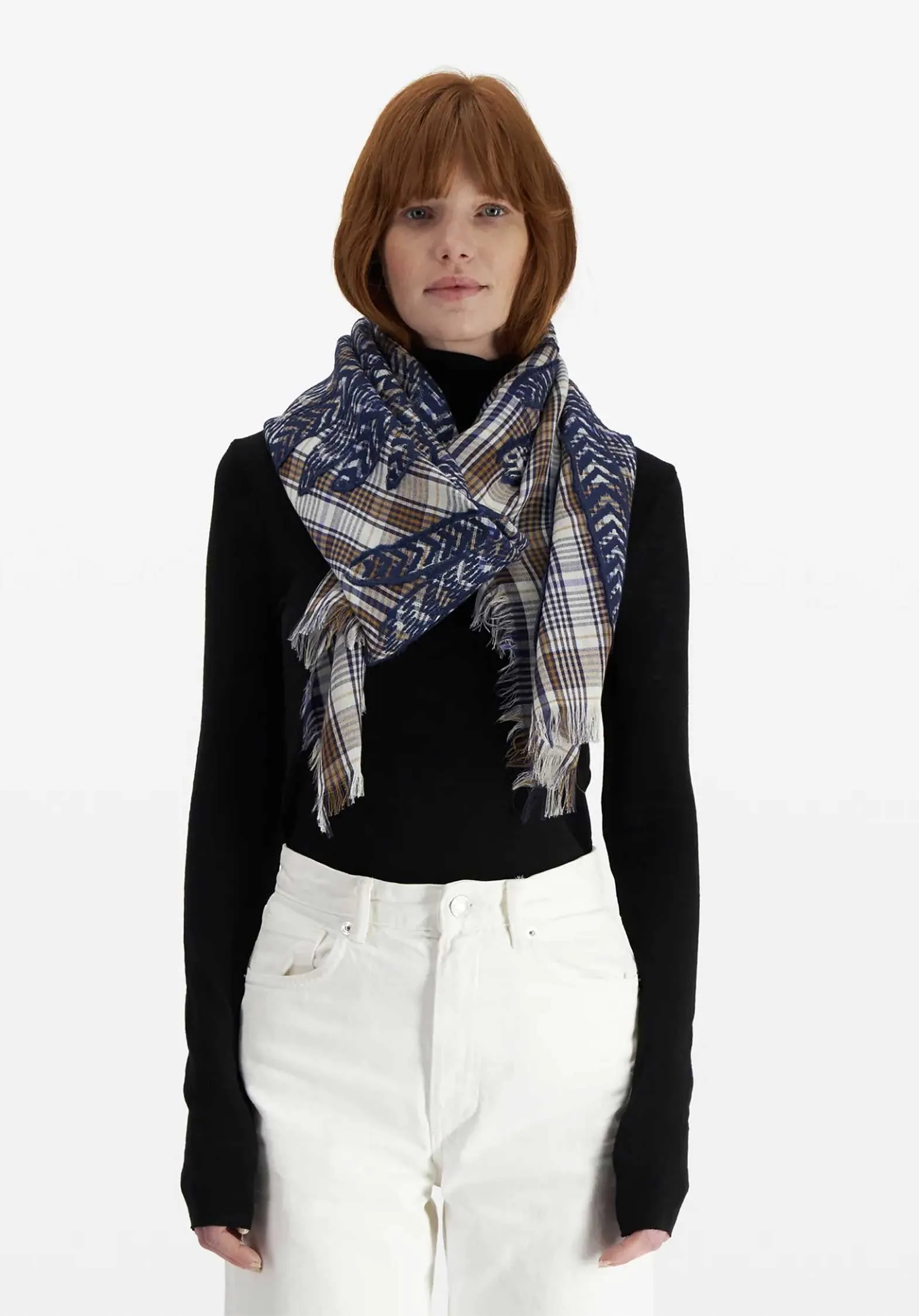 Scarf Et18he24 Navy