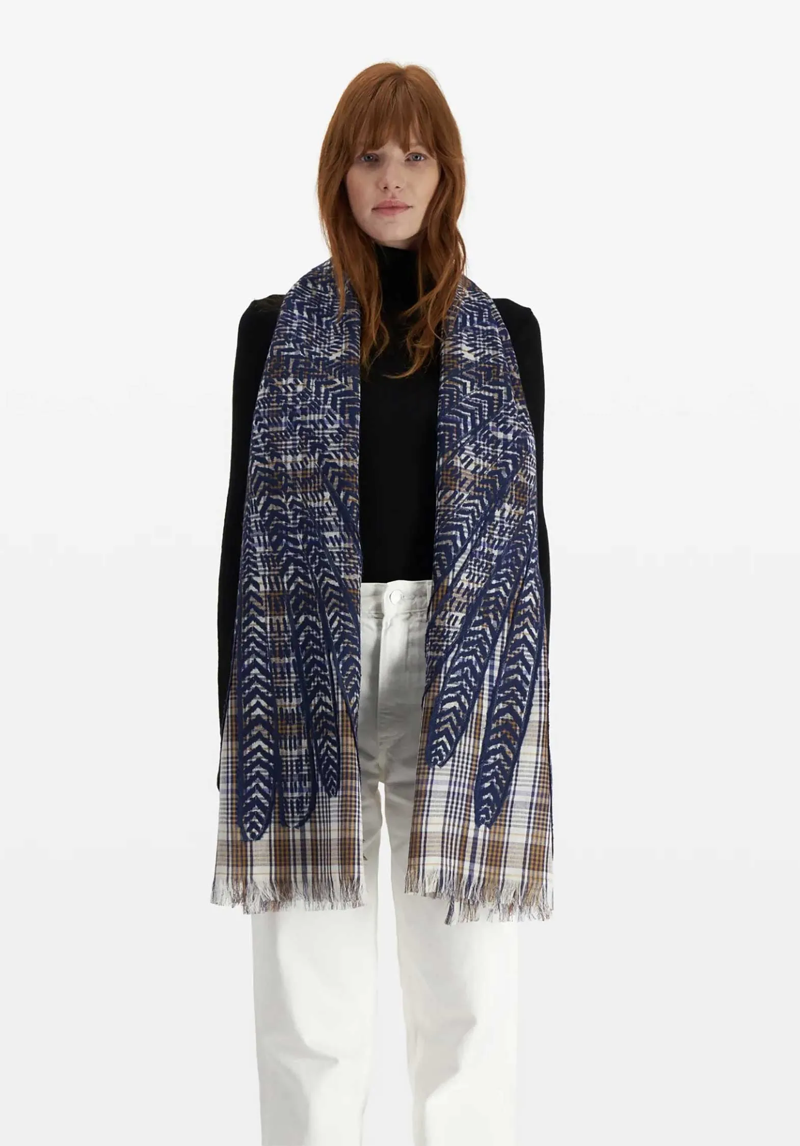 Scarf Et18he24 Navy