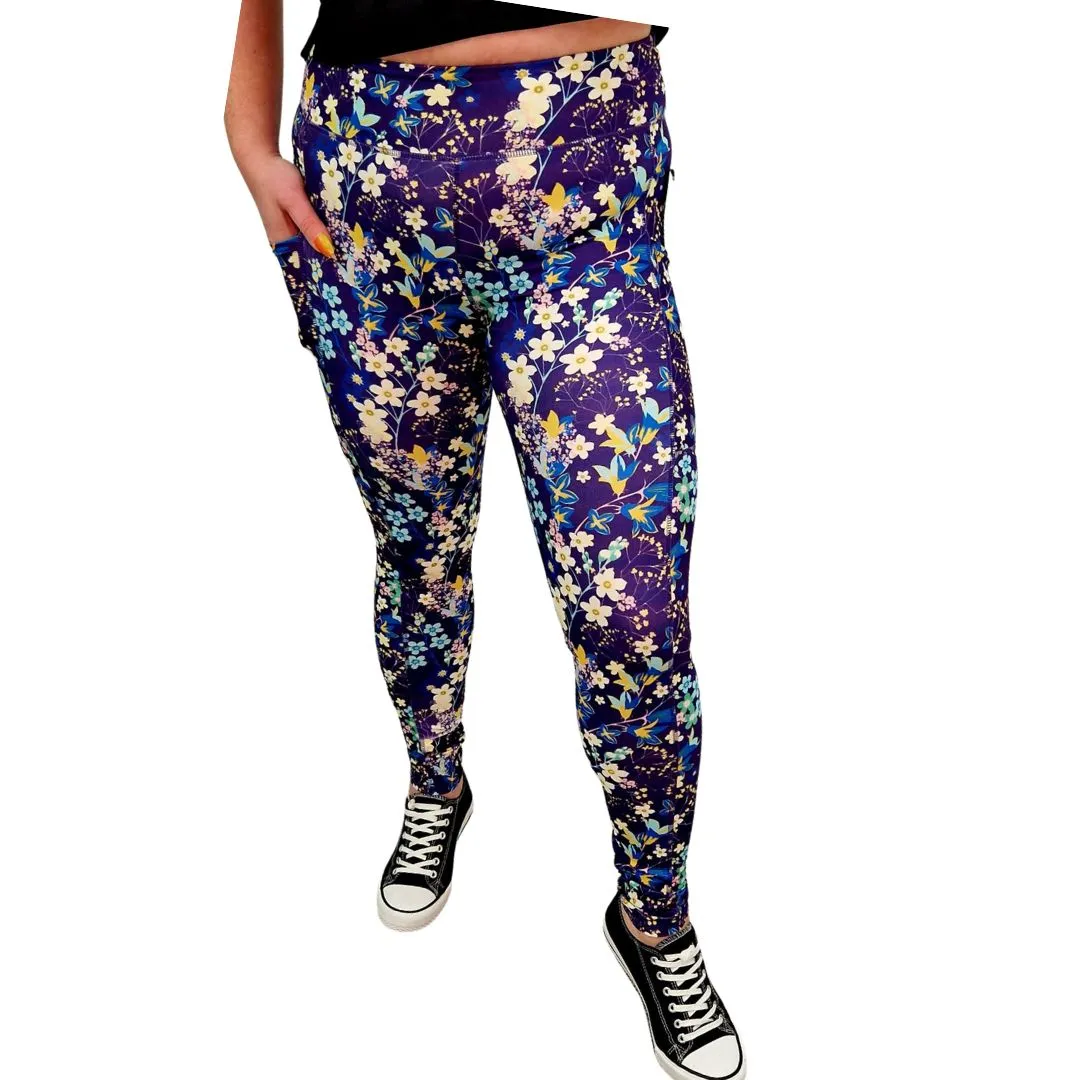 SCULPT Yoga Leggings- Forget-Me-Not