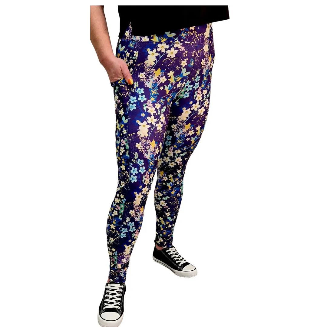 SCULPT Yoga Leggings- Forget-Me-Not