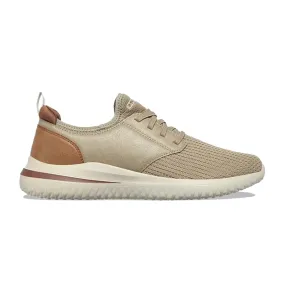 SKECHERS Men's Delson 3.0 Mooney Running Shoe (Taupe)