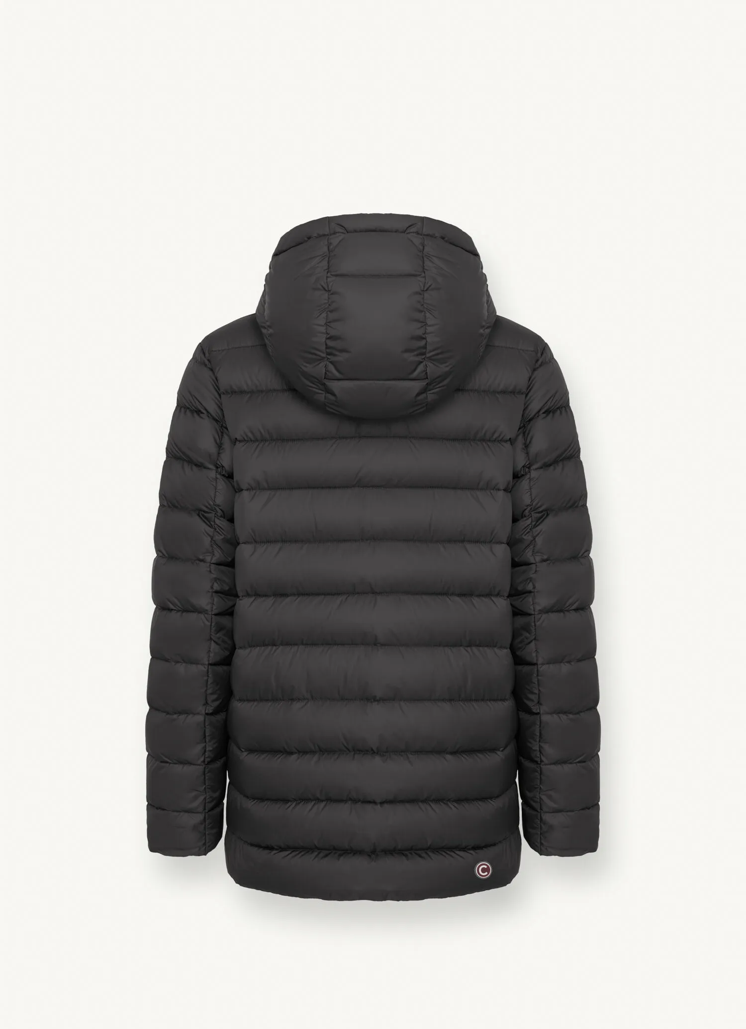 Sporty hooded down jacket-