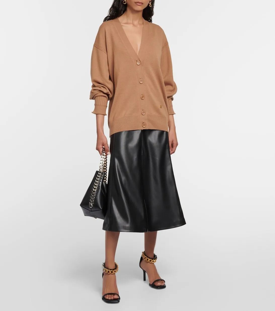 Stella McCartney  |Casual Style Wool Long Sleeves Plain Cardigans