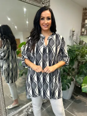 Stone Multi Pattern Blouse Gemma