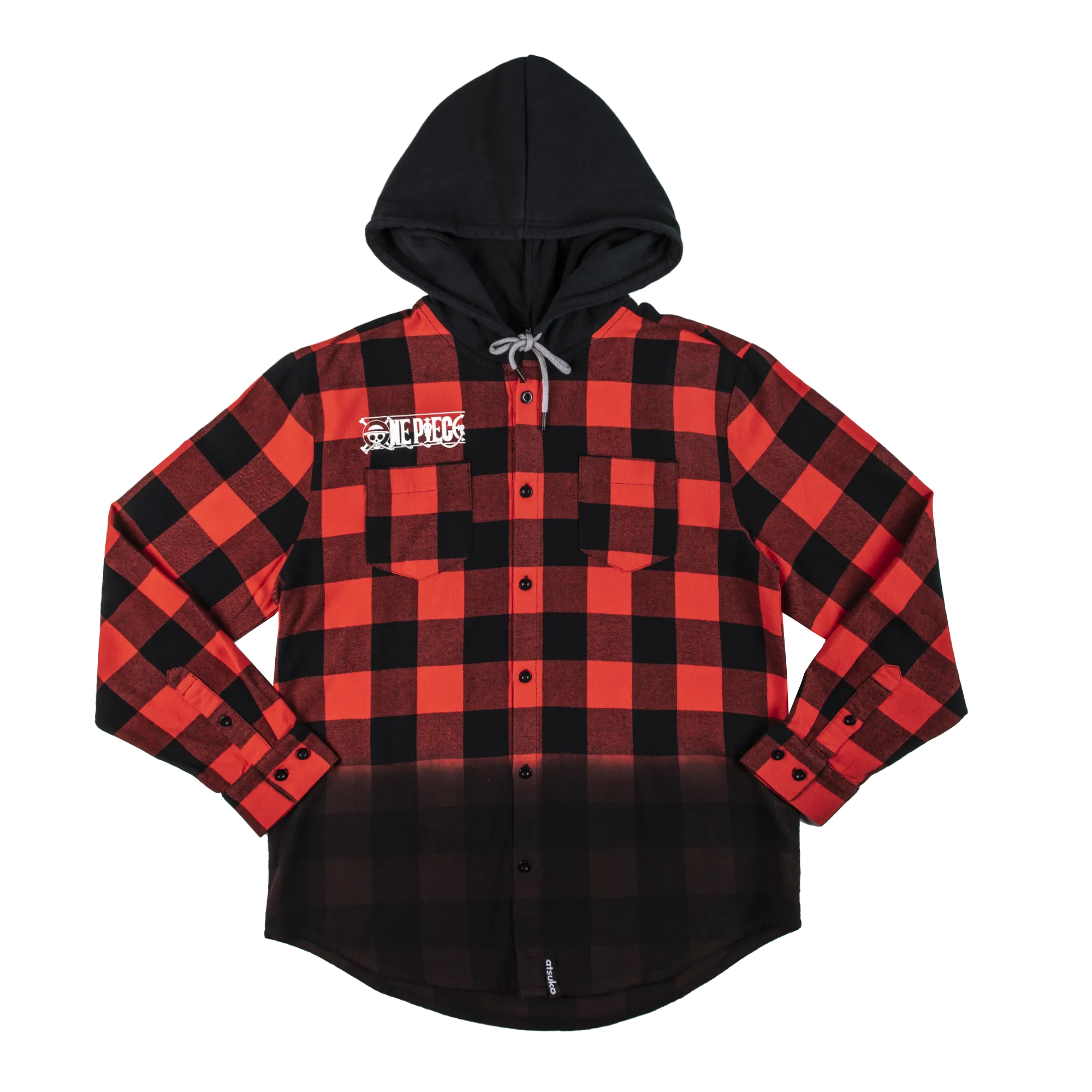 Straw Hat Crew Dip Dye Hooded Flannel