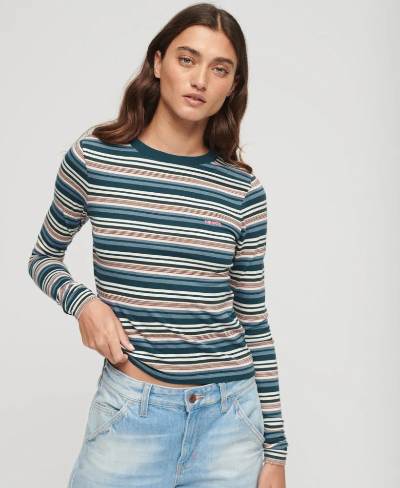 Stripe Long Sleeve Top | Blue Bottle Stripe