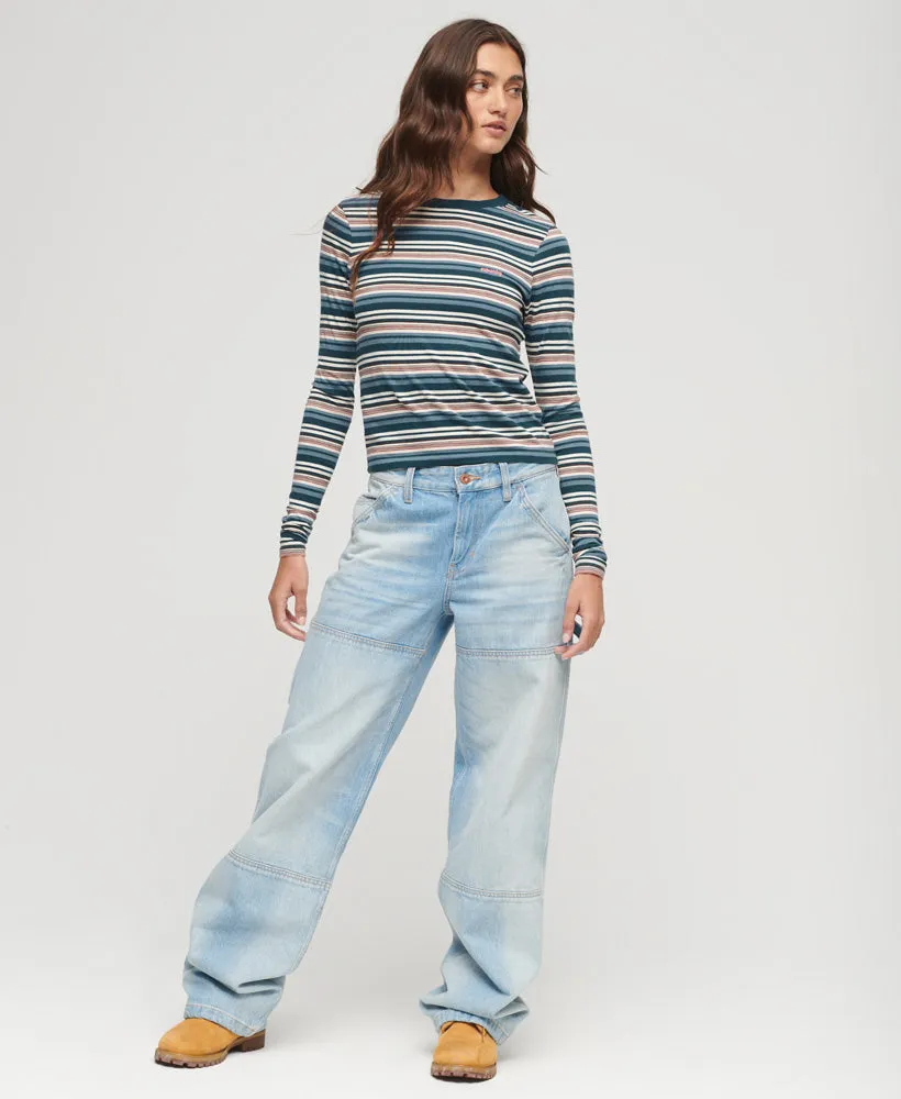 Stripe Long Sleeve Top | Blue Bottle Stripe