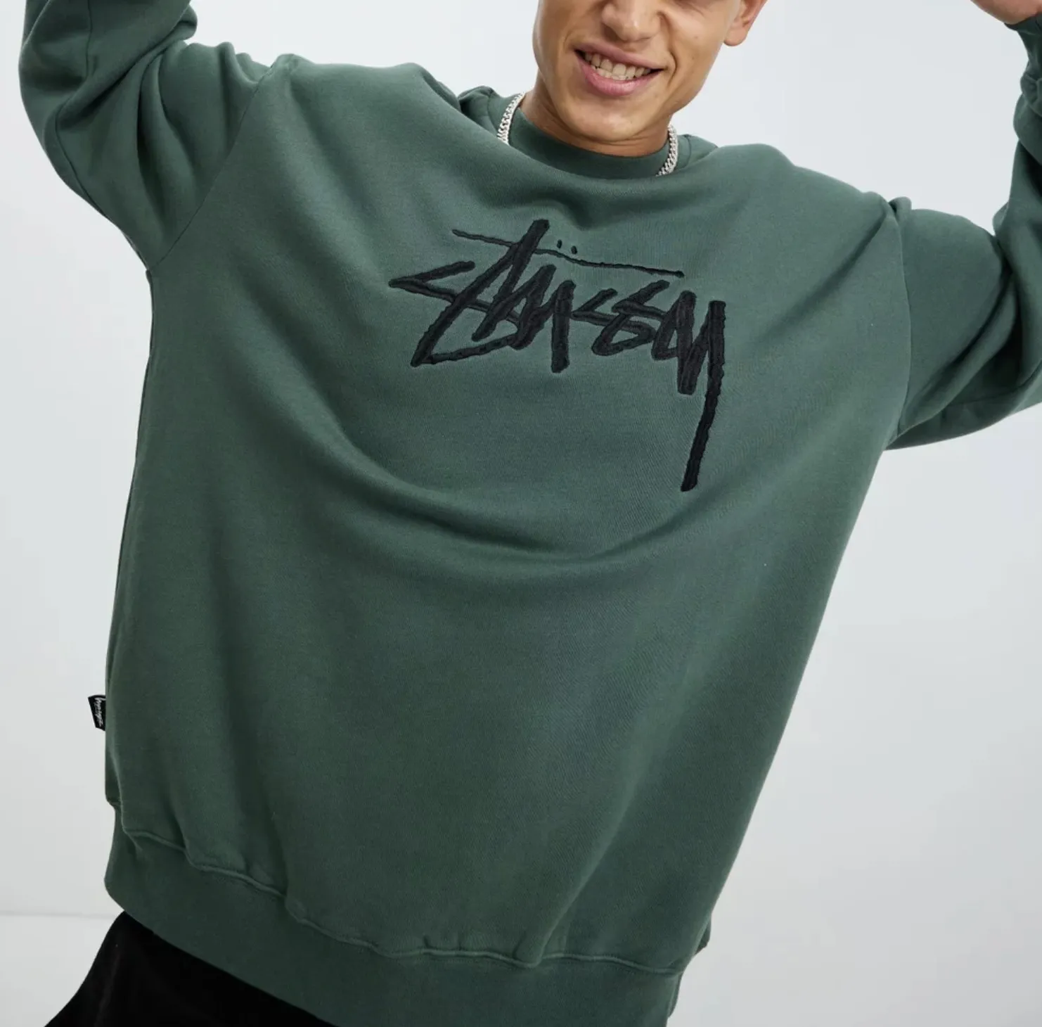 STUSSY  |Crew Neck Pullovers Unisex Sweat Street Style Long Sleeves