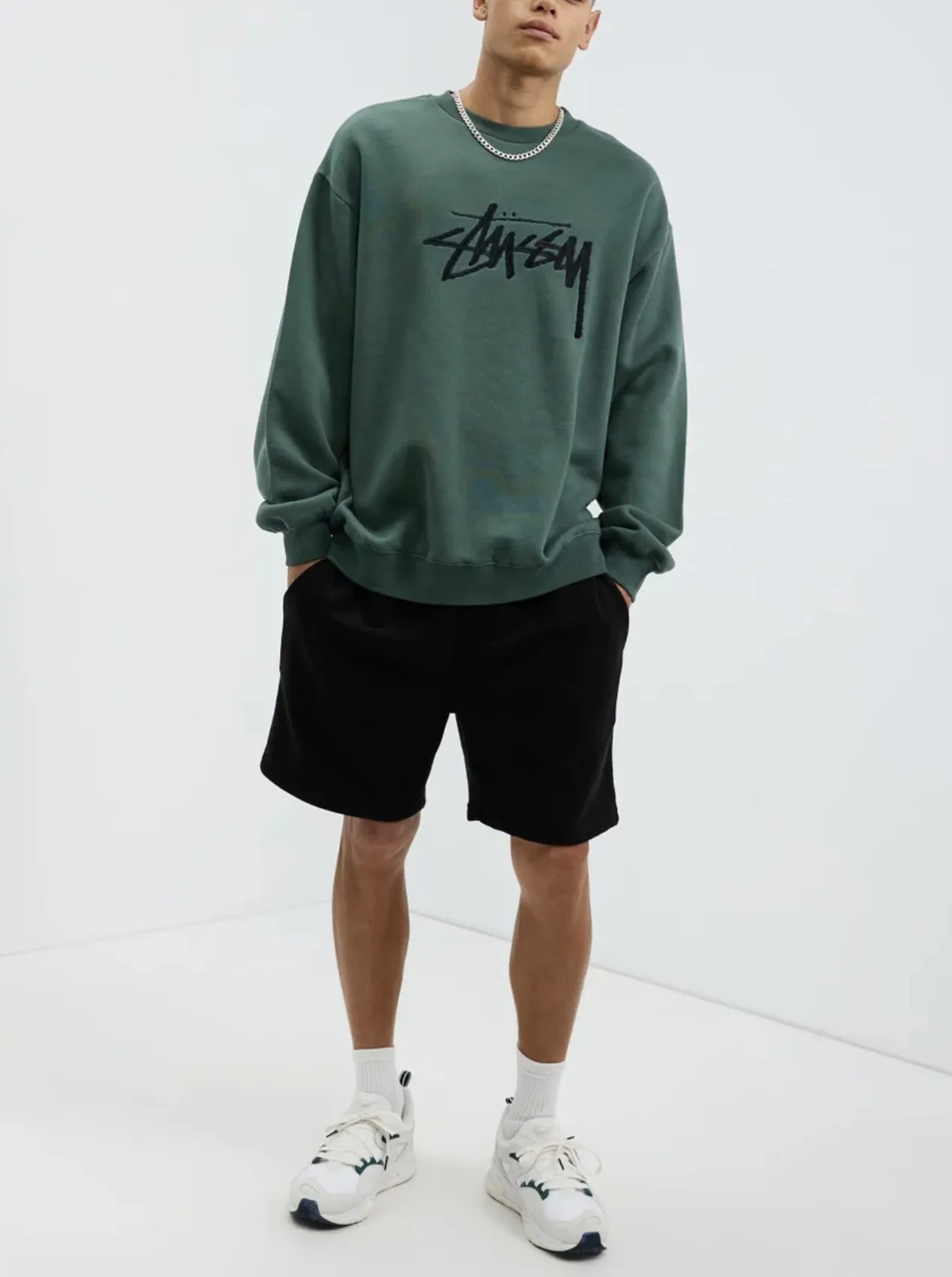 STUSSY  |Crew Neck Pullovers Unisex Sweat Street Style Long Sleeves