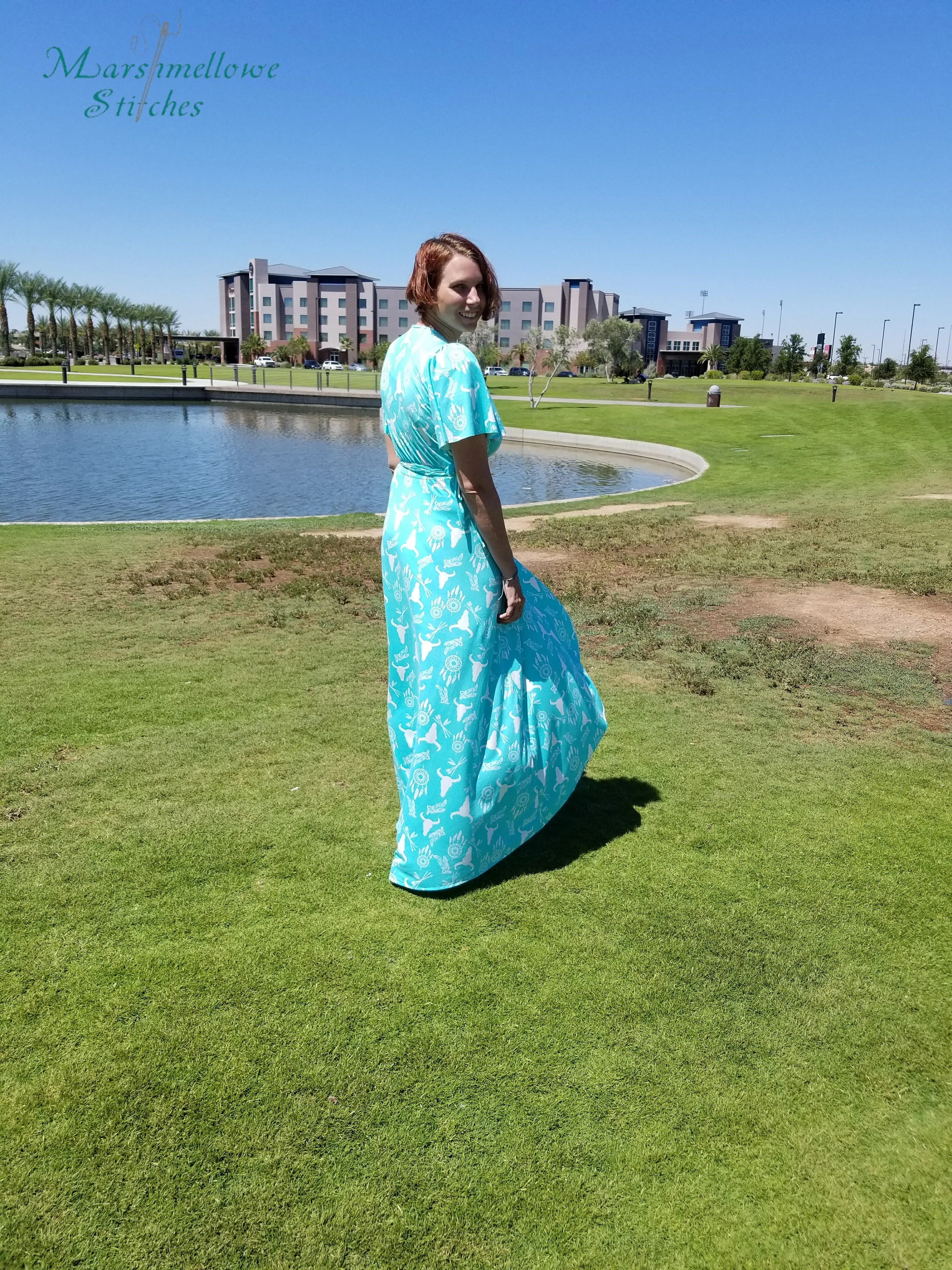 Summer Dawn Wrap Dress PDF Pattern Women XS-XXXL