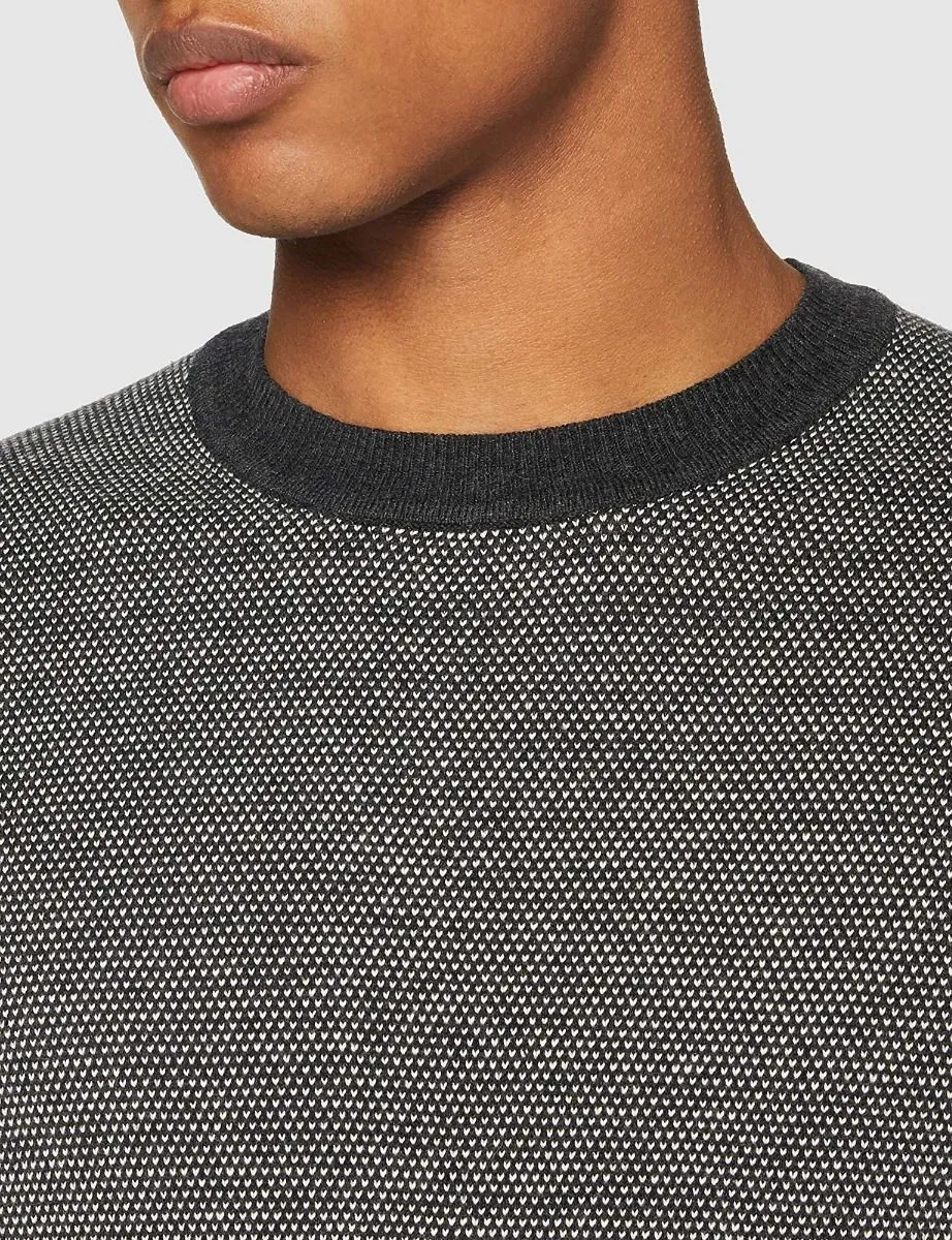 Superdry Crew Neck Cotton Jumper Dark Charcoal