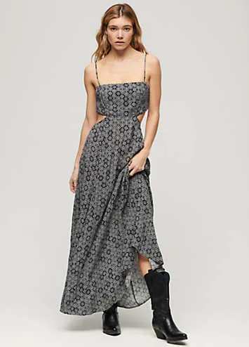 Superdry Sheered Back Maxi Dress | Grattan