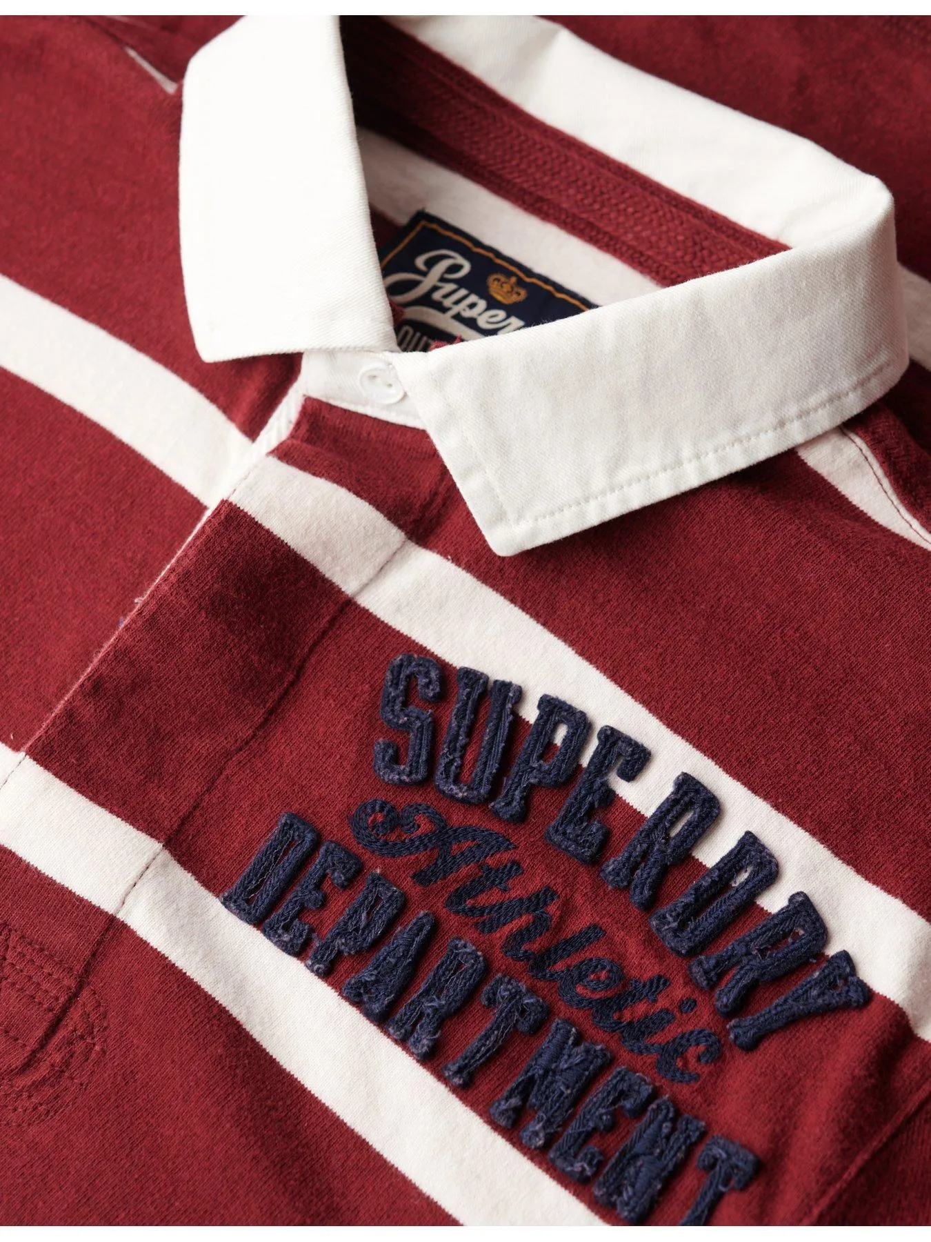 Superdry Superdry Vintage Athletic Long Sleeve Rugby Polo Shirt