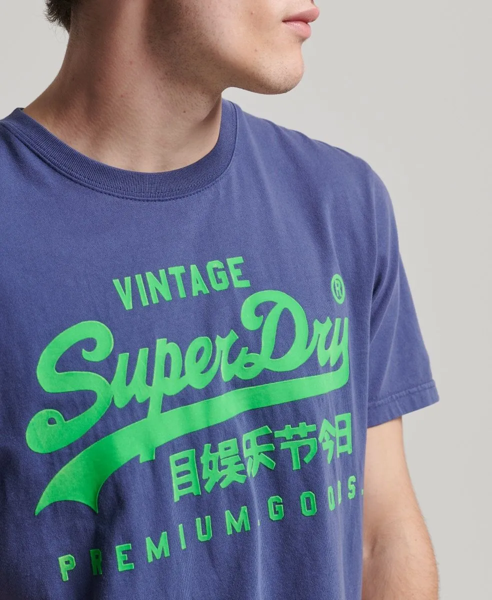 Superdry Vintage Logo Neon T-Shirt Frontier