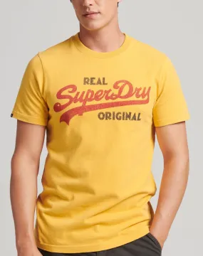 Superdry Vintage Logo Soda Pop T-Shirt Pigment Yellow