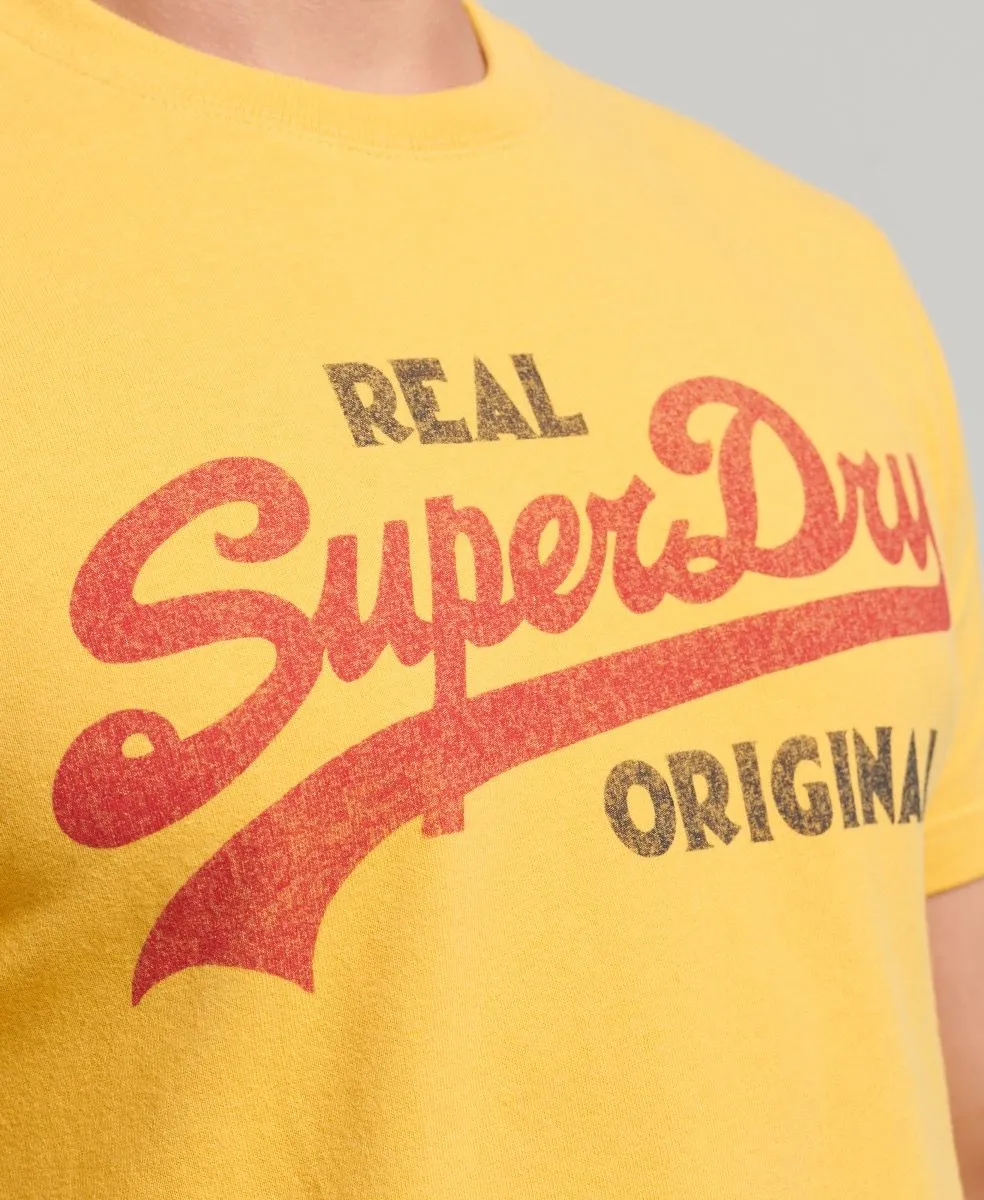 Superdry Vintage Logo Soda Pop T-Shirt Pigment Yellow