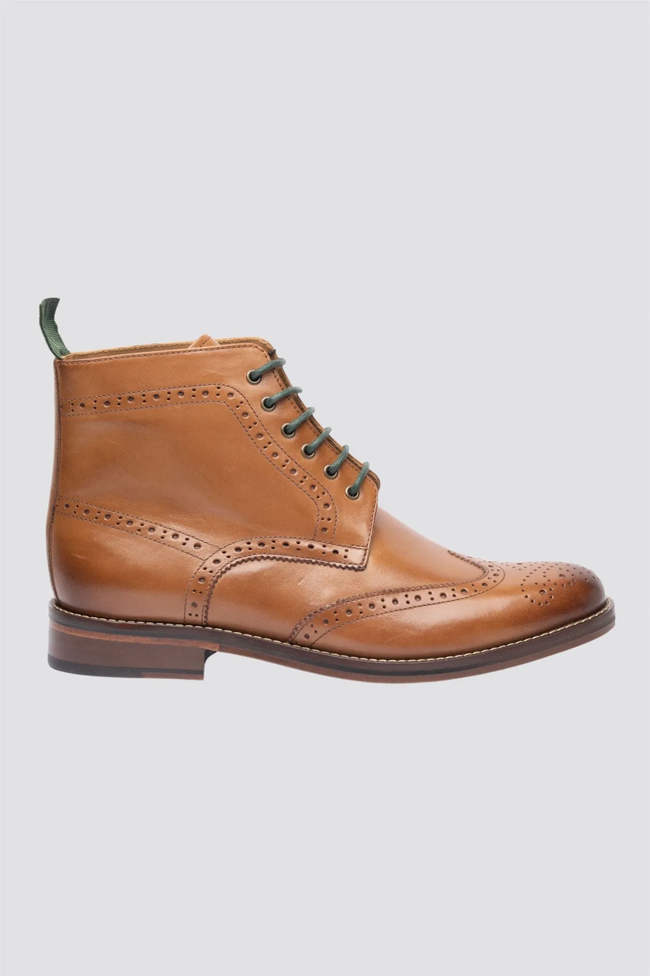 Tan Brogue Boots