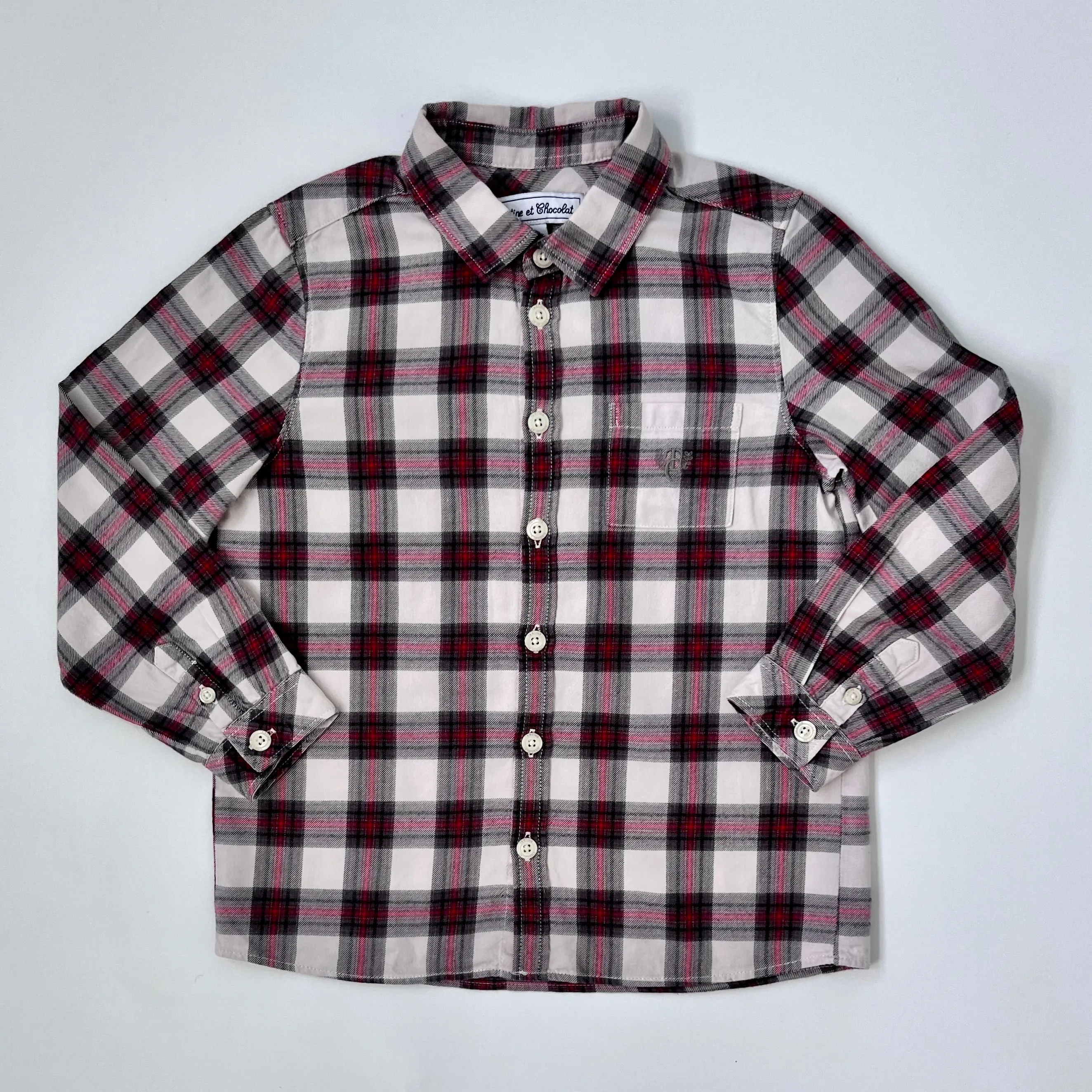 Tartine et Chocolat Red Tartan Shirt: 6 Years