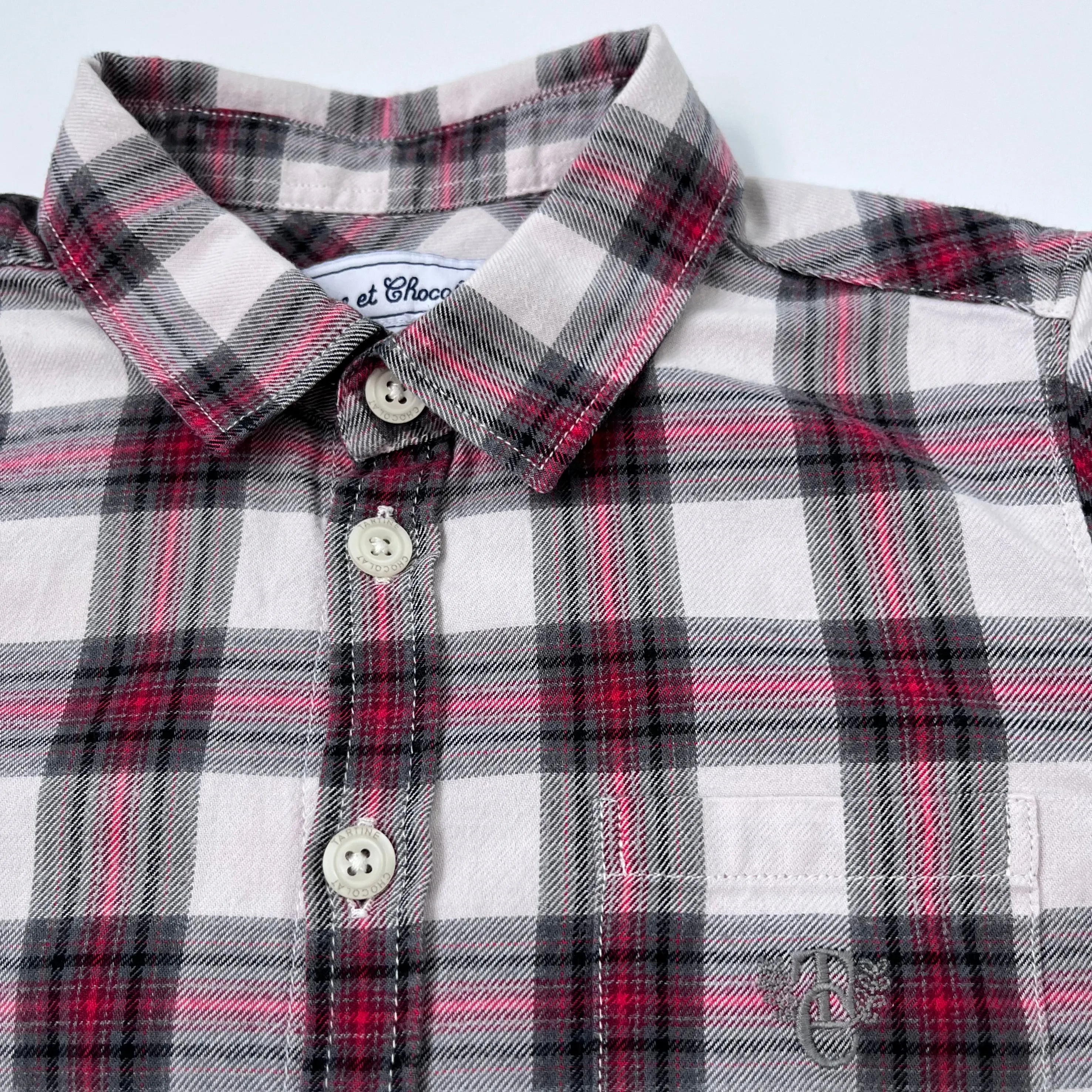 Tartine et Chocolat Red Tartan Shirt: 6 Years