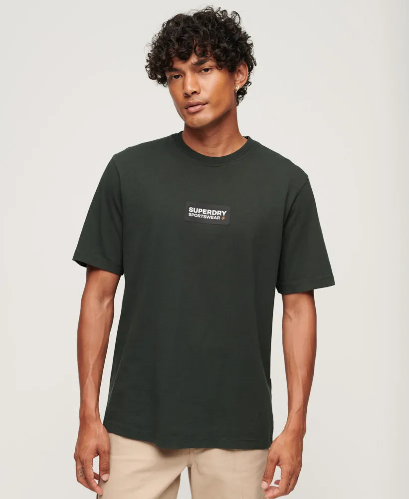 Tech Graphic Loose T-Shirt | Academy Dark Green