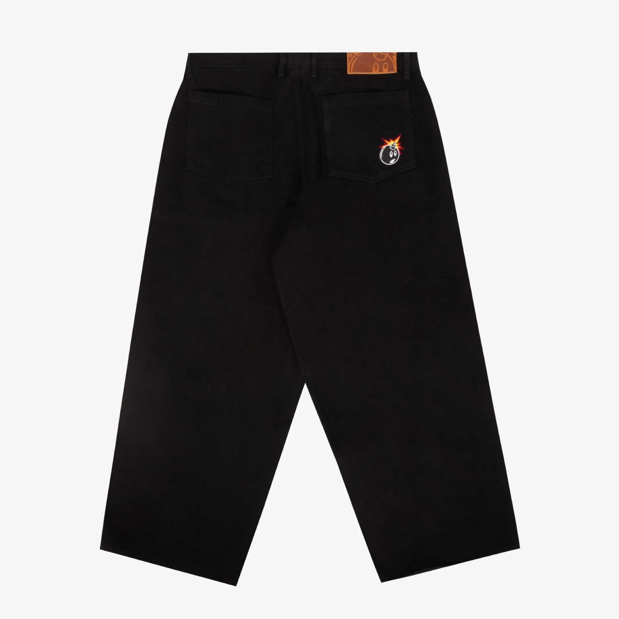 The Hundreds 'Adam Bomb' Washed Baggy Room Denim Black