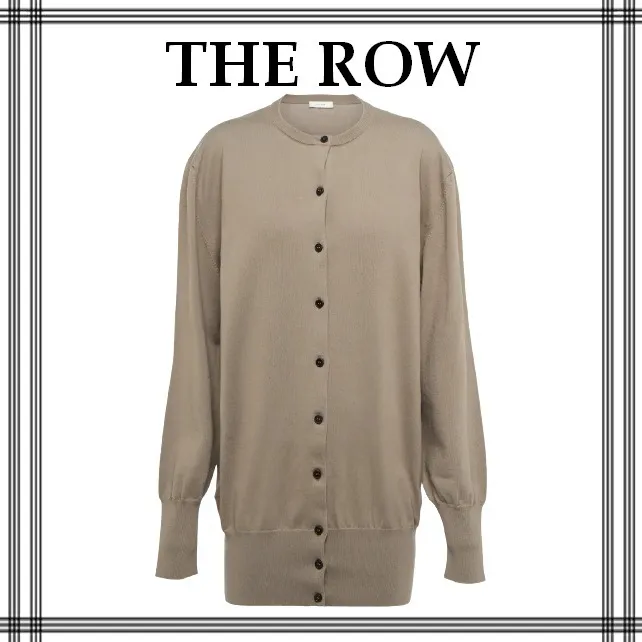 The Row  |Casual Style Long Sleeves Cotton Medium Cardigans