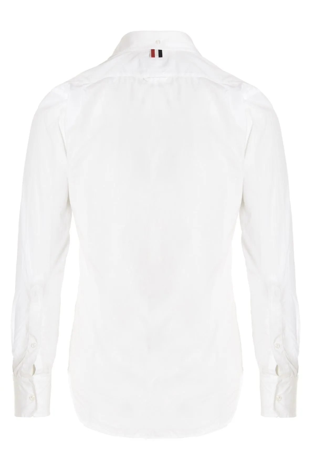 THOM BROWNE  |Long Sleeves Cotton Front Button Designers Shirts