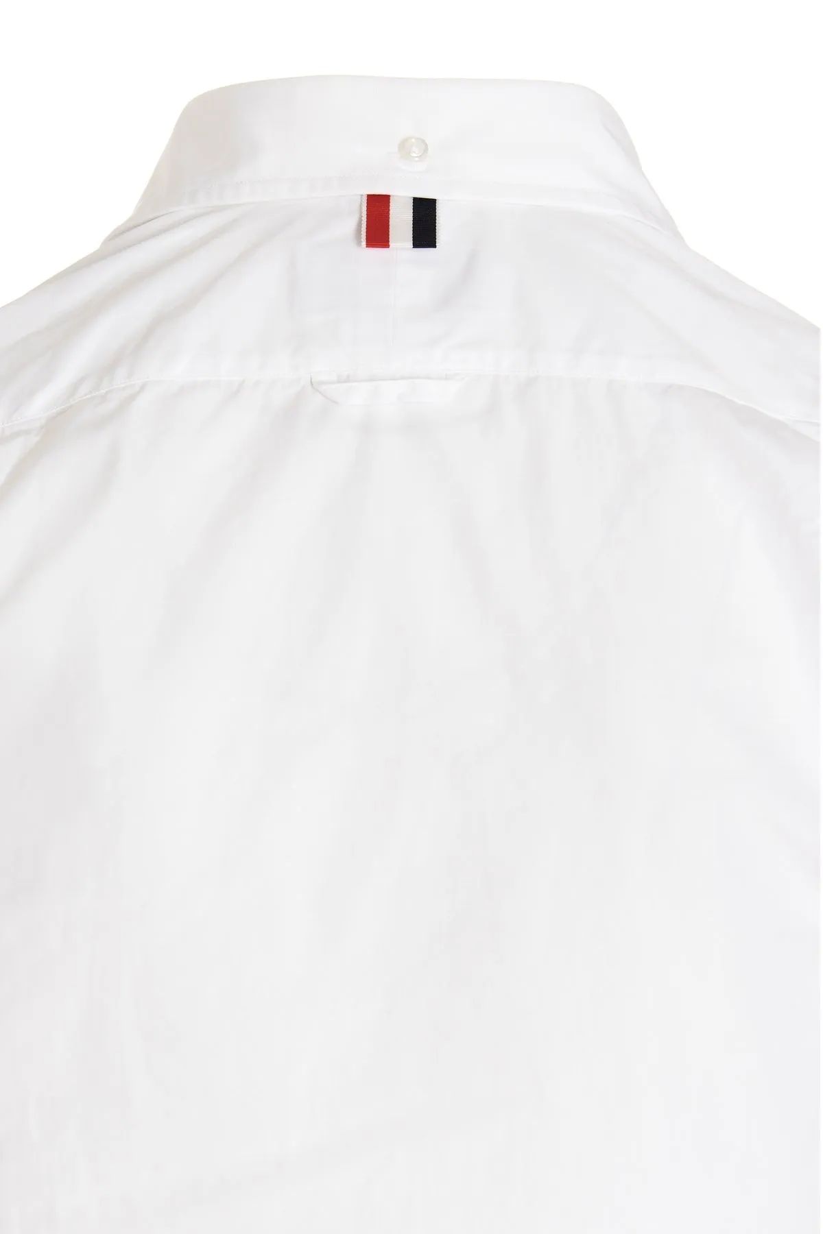 THOM BROWNE  |Long Sleeves Cotton Front Button Designers Shirts