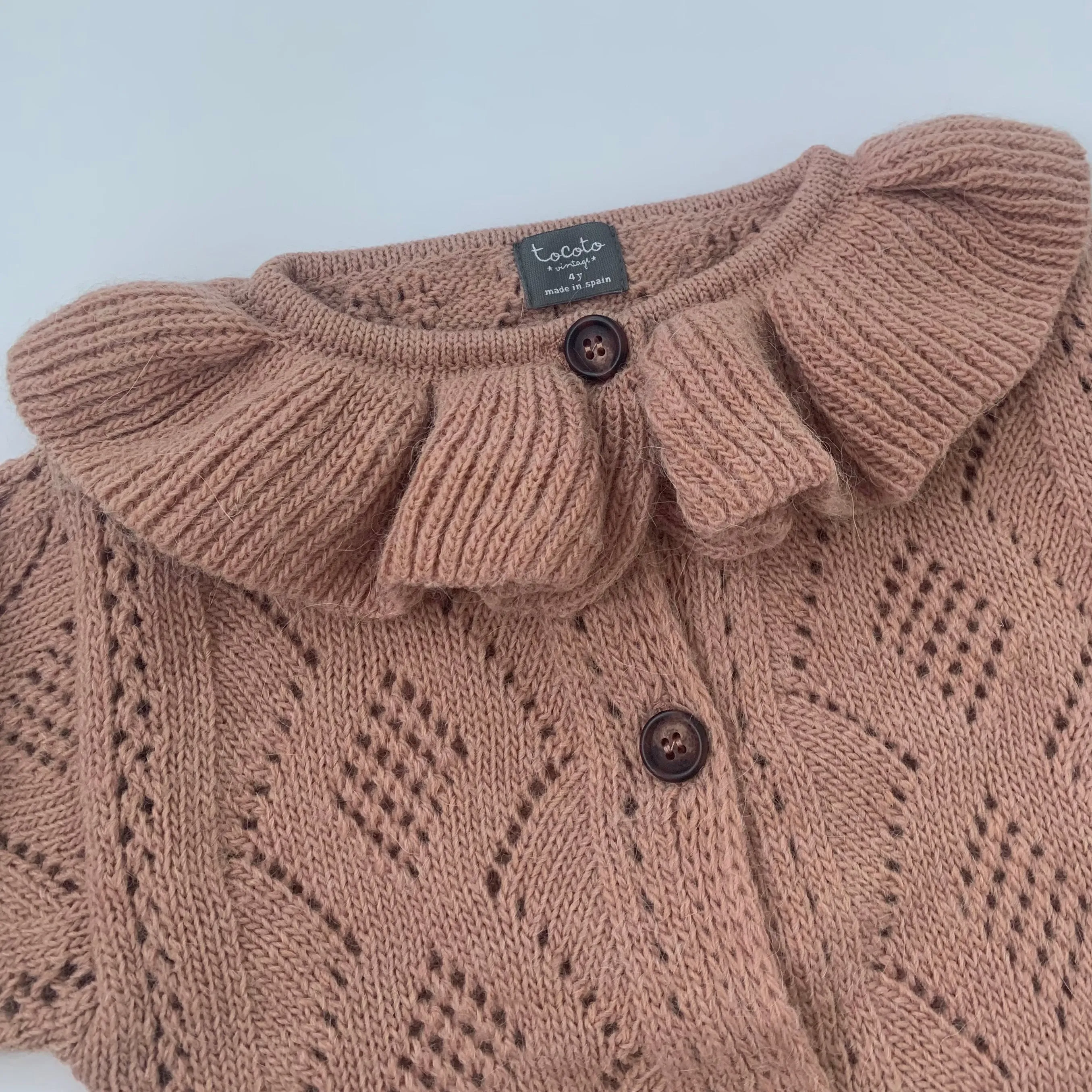 Tocoto Vintage Dusty Pink Cardigan: 4 Years