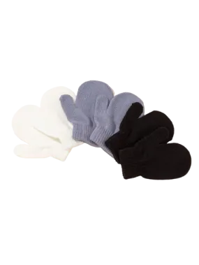 Toddlers Solid Color Mittens - One Size