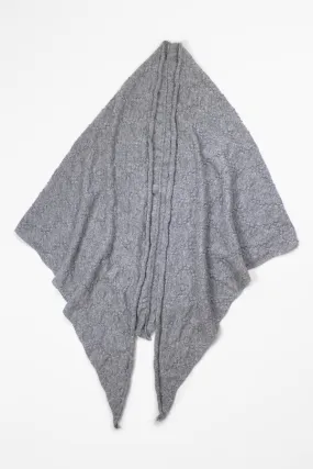 TRIANGLE SCARF - Ash Grey