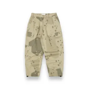 Universal Works Loose Cargo Pants 30152 UW dot camo twill stone