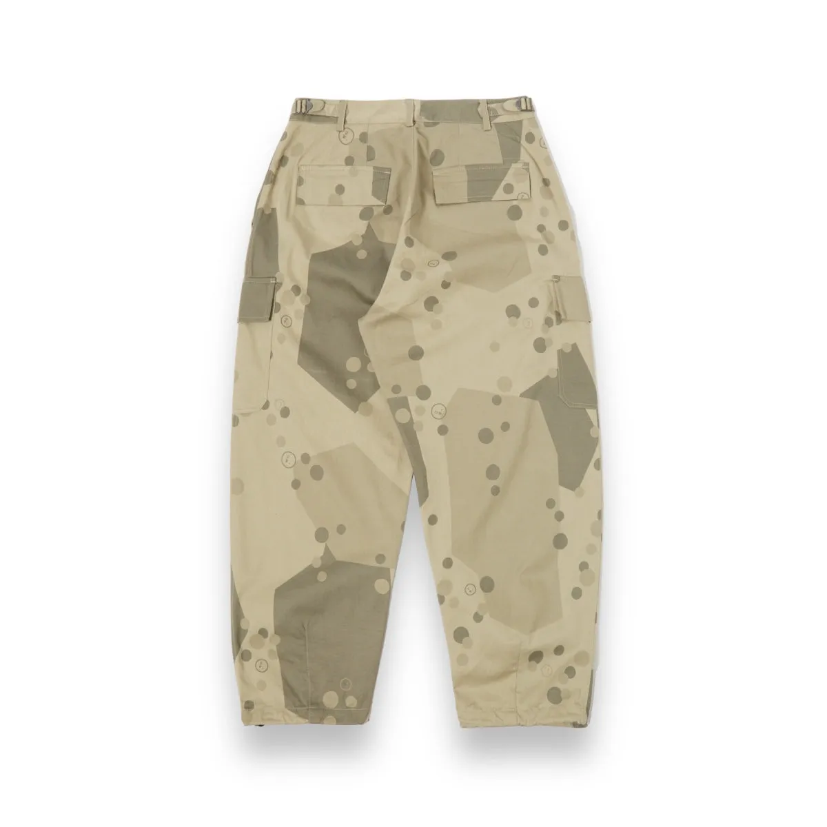 Universal Works Loose Cargo Pants 30152 UW dot camo twill stone