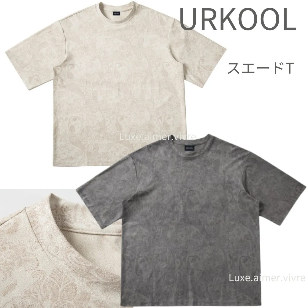 URKOOL  |Pullovers Flower Patterns Unisex Suede Street Style U-Neck