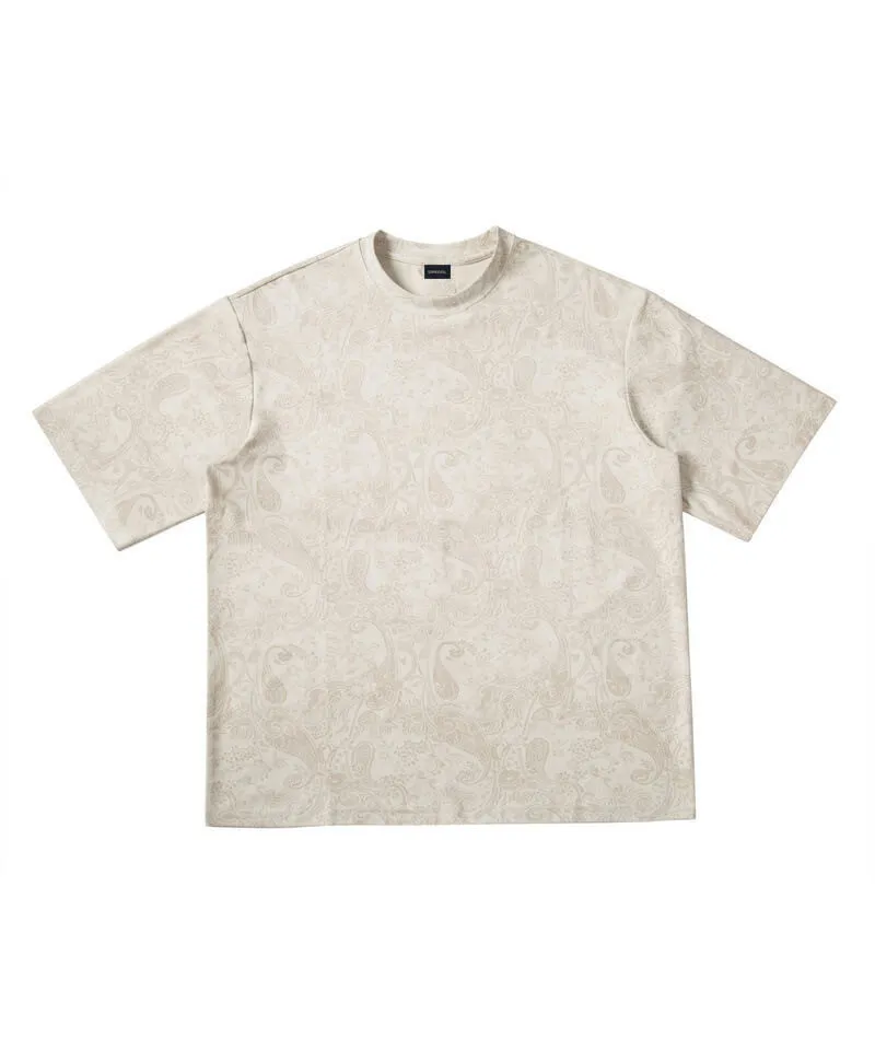 URKOOL  |Pullovers Flower Patterns Unisex Suede Street Style U-Neck