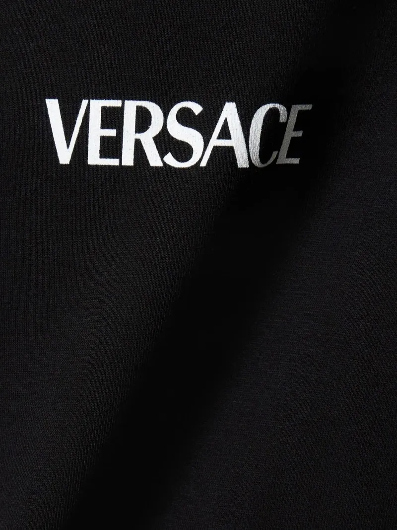 VERSACE  |Crew Neck Pullovers Unisex Street Style U-Neck Cotton