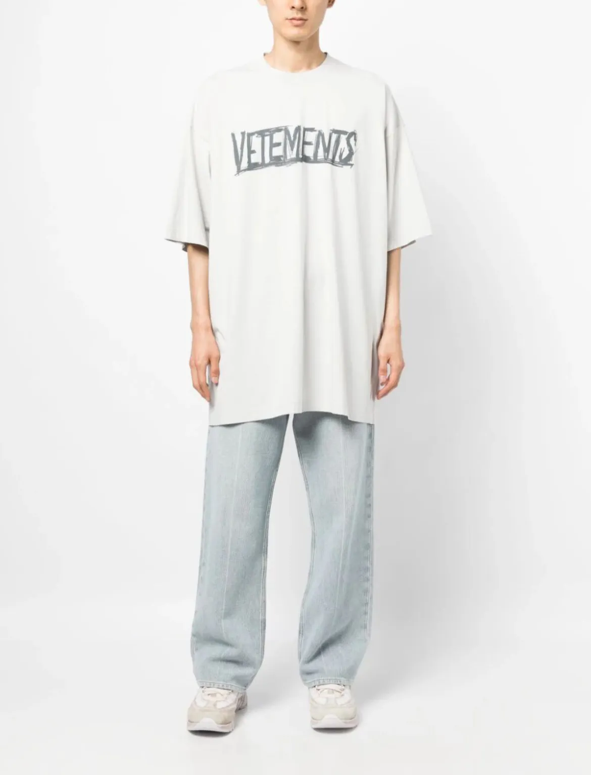 VETEMENTS  |Crew Neck Pullovers Unisex Street Style U-Neck Plain Cotton