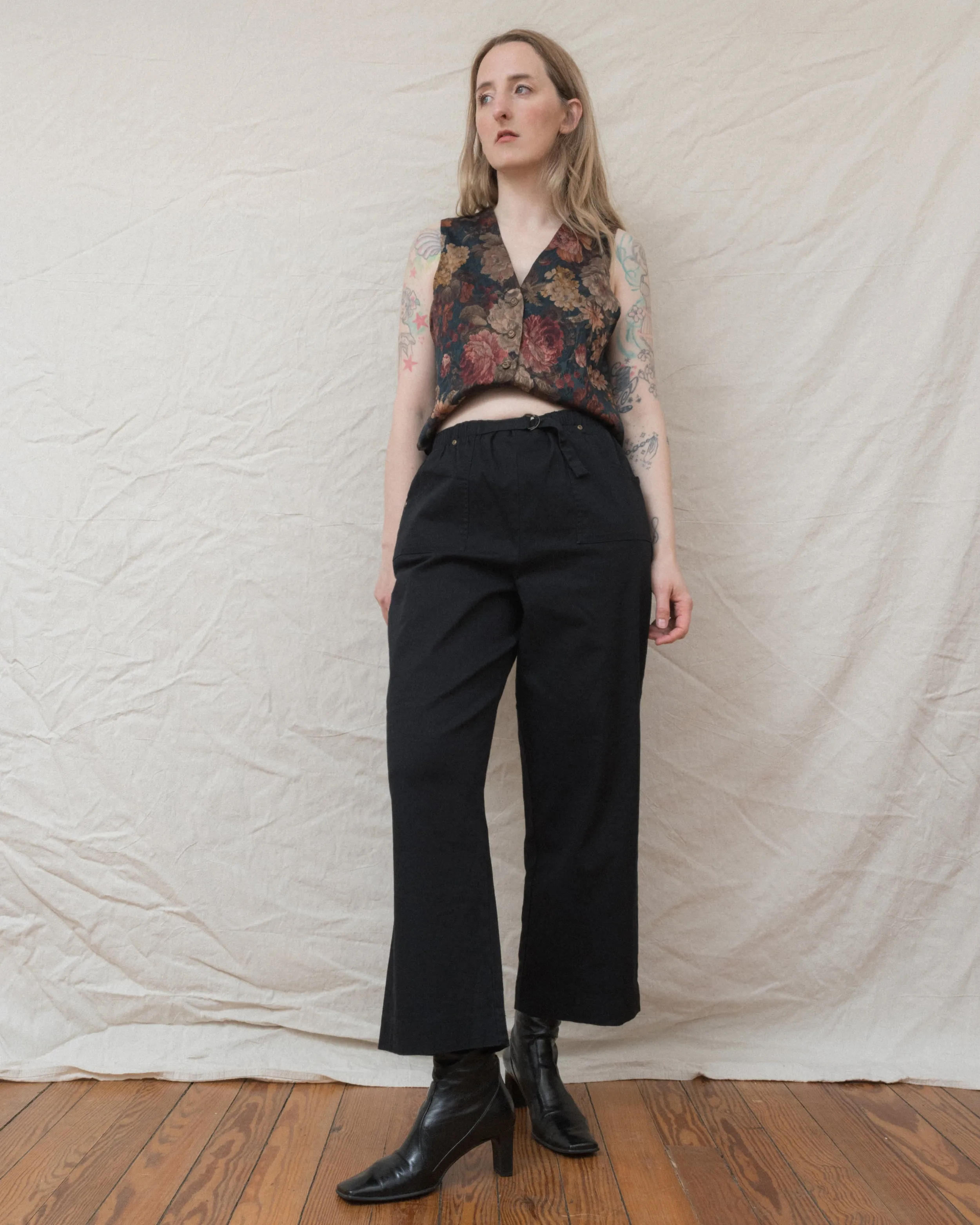 Vintage Black Boyfriend Pants (S-L)